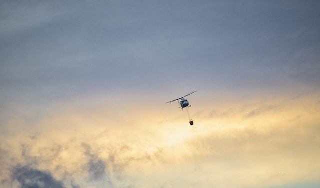 helicoptero fogo