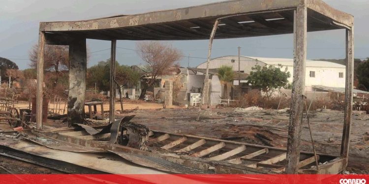 Fogo em Faro e Loulé