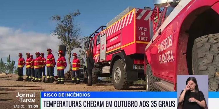 Outubro risco de incêndios